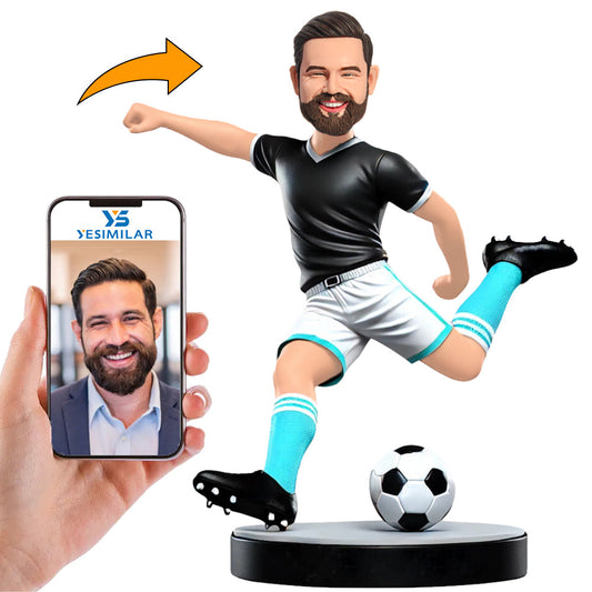 Soccer Shooting Soccer Player Custom Bobbleheads