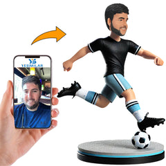 Soccer Player Running Custom Bobbleheads Doll