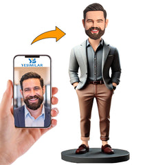 Male Boss Shareholder Partner Custom Bobbleheads