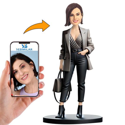 Female Boss Shareholder Partner Custom Bobbleheads