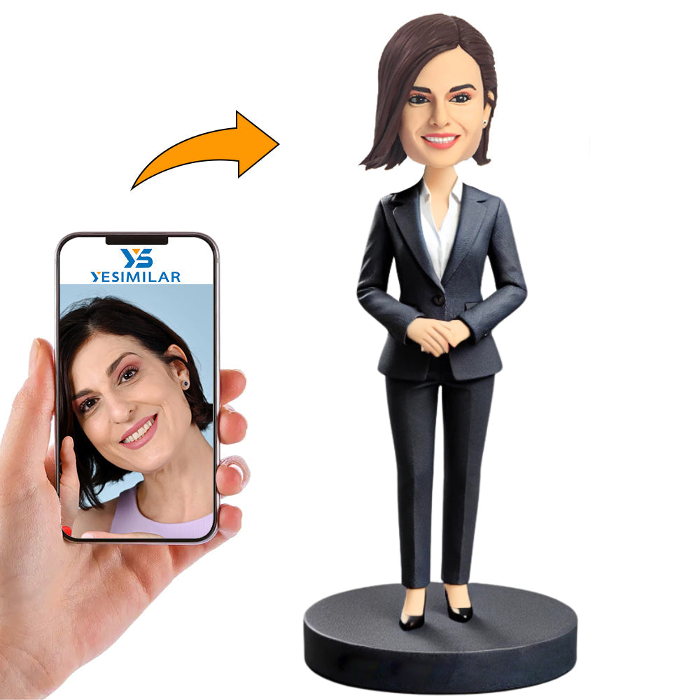 Business Manager Office Female Custom Bobbleheads