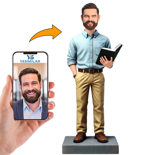 Teacher Giving Lecture Custom Bobbleheads Personalized Figures