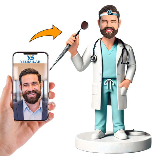 Otolaryngologist Doctor Custom Bobbleheads Personalized Figures