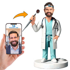 Otolaryngologist Doctor Custom Bobbleheads Personalized Figures