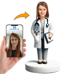 Professional Female Doctor Custom Bobbleheads