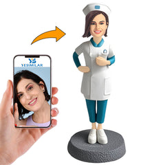 Female Nurse with Nurse Hat Custom Bobbleheads for Nurse