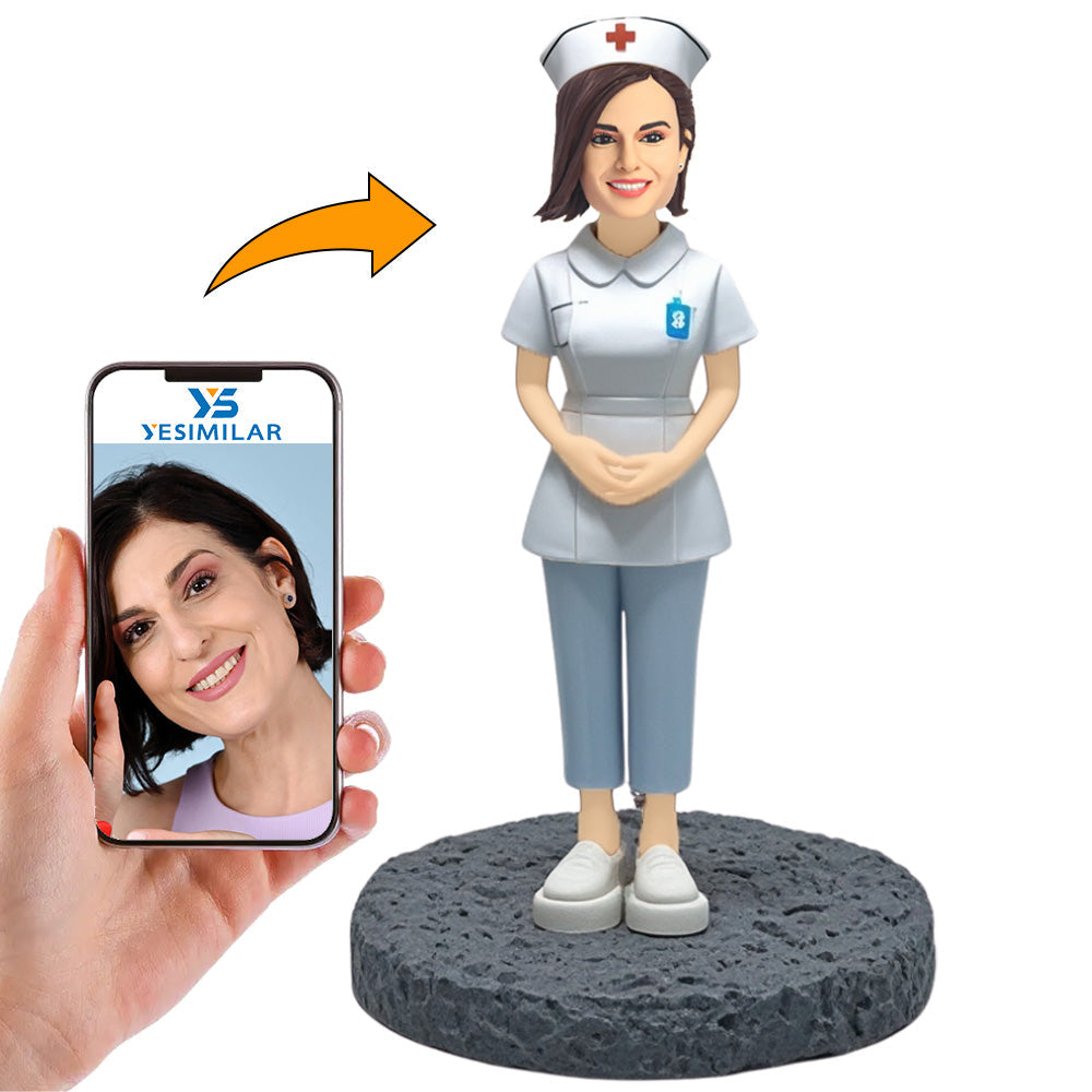 Gastroenterology Female Nurse Custom Bobbleheads Personalized Figure