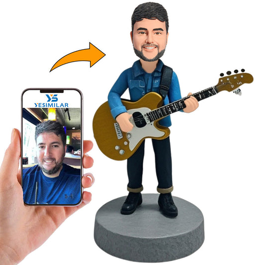 Flamenco Male Guitarist Musicians Custom Bobbleheads