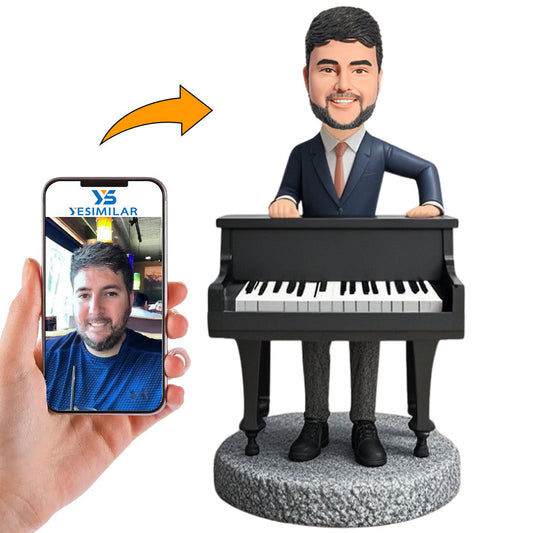 World-class Pianist Custom Bobbleheads Personalized Figure