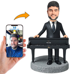 Musician Style Pianist Custom Bobbleheads Personalized Figure