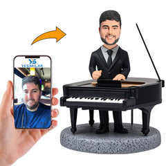 Man Standing in The Middle of Piano Custom Bobbleheads