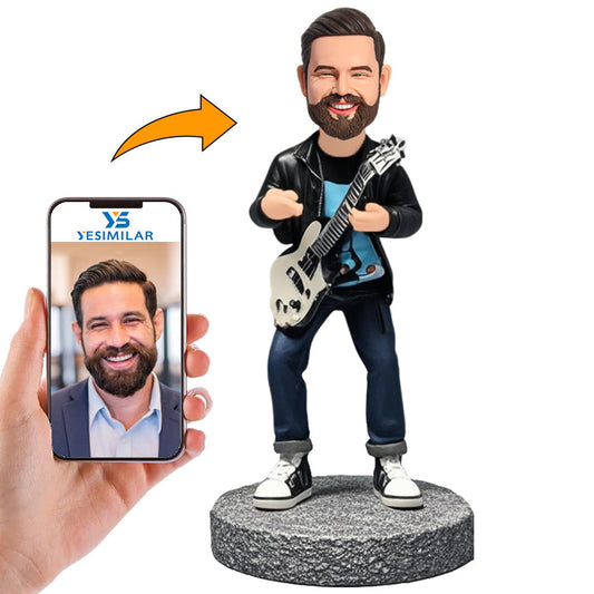 Cool Man Playing Violin Custom Bobbleheads