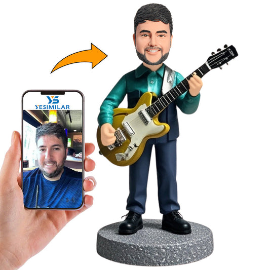 Heavy Metal Guitarist Custom Bobbleheads Gifts for Guitar Lover