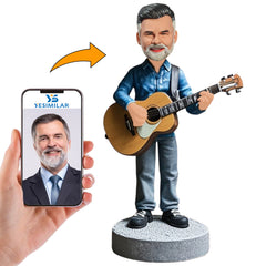 Guitar Lover Musicians Custom Bobbleheads Gifts for Guitarist