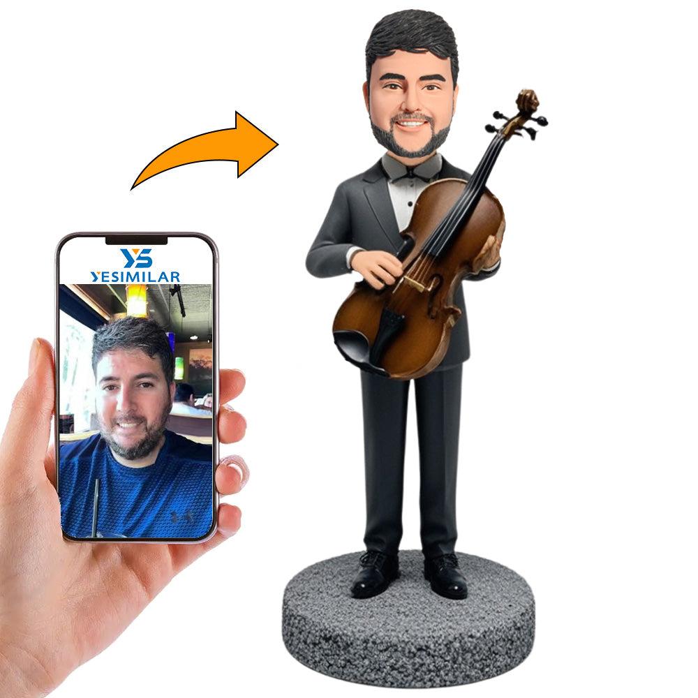 Male Guitarist in Business Suit Custom Bobbleheads