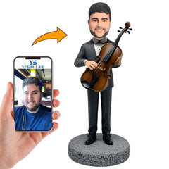 Male Guitarist in Business Suit Custom Bobbleheads