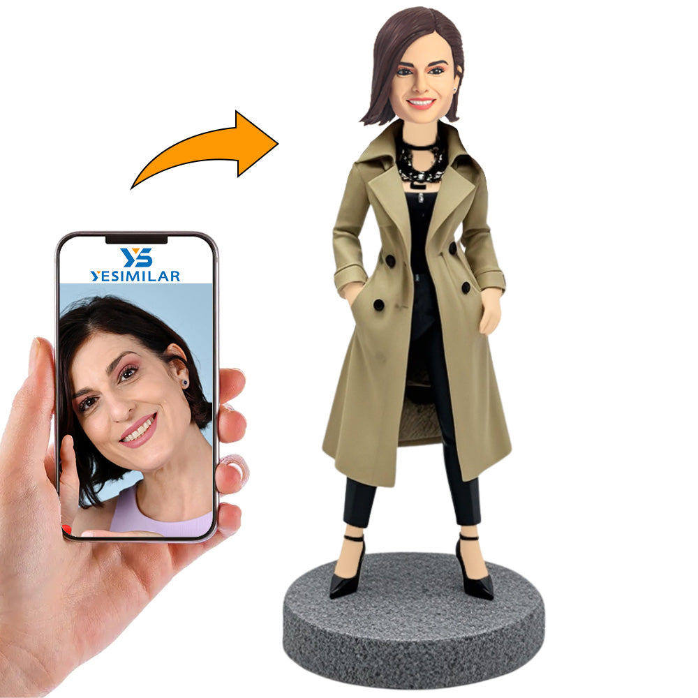Contemporary Casual Modern Women Custom Bobbleheads