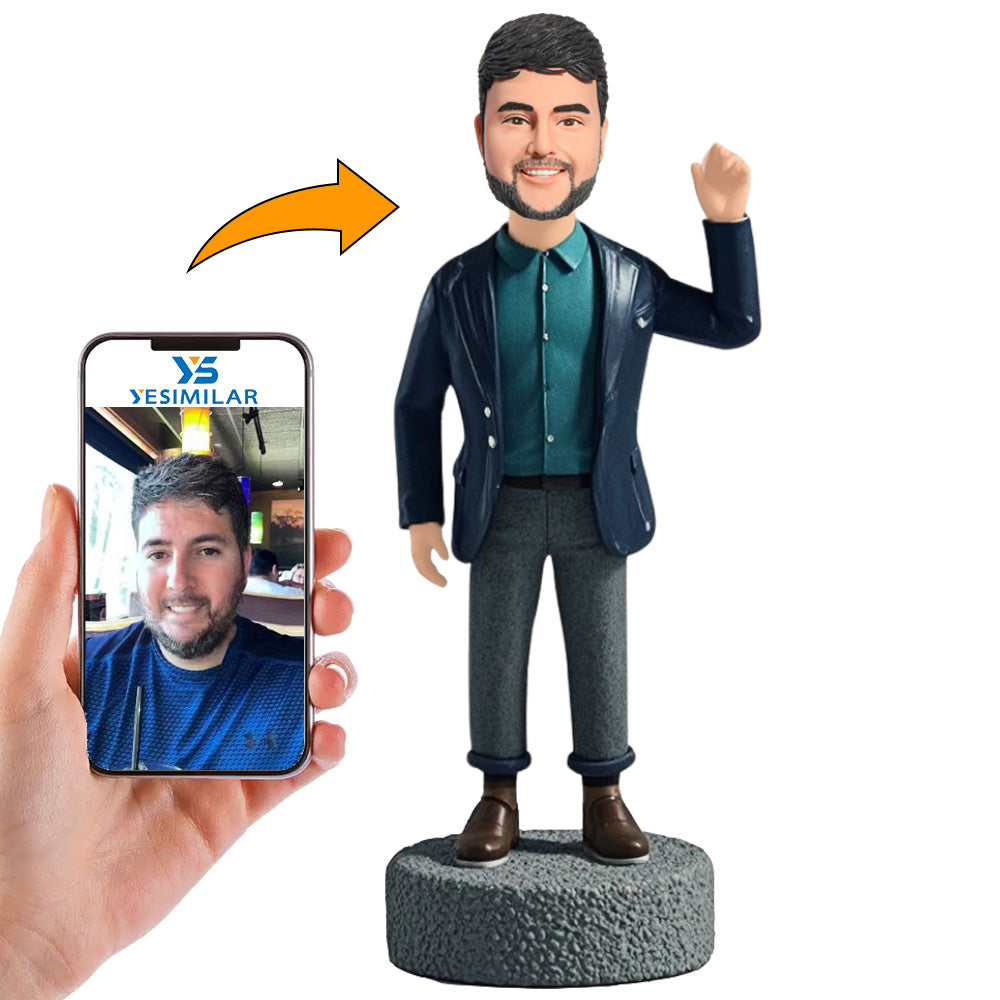 Edgy Style Male Custom Bobbleheads Personalized Doll