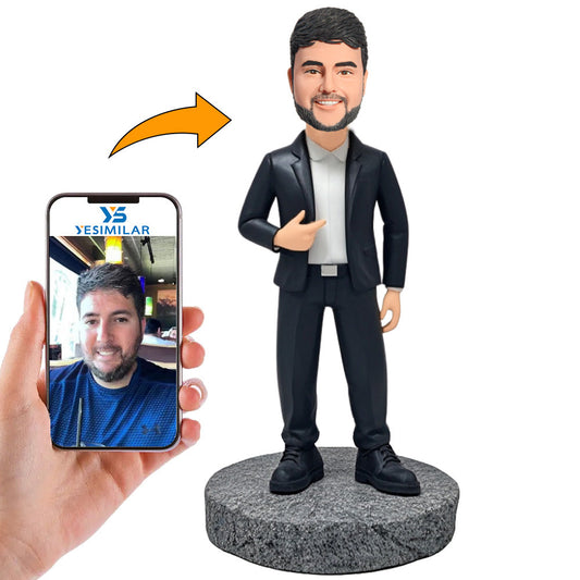 Classic Cool Jacket Boy Custom Bobbleheads