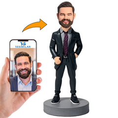 Man in Black Tuxedo Custom Bobbleheads