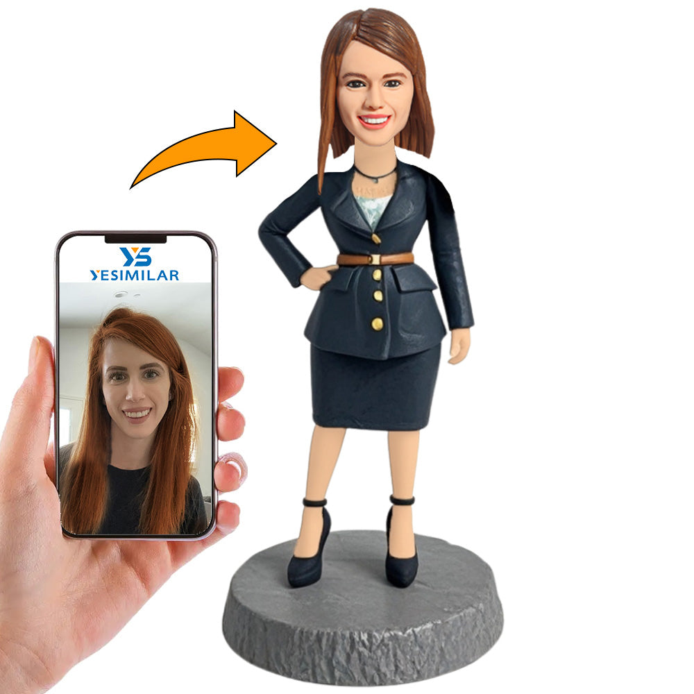 Smart Casual Fashion Women Custom Bobbleheads