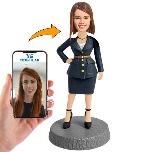 Smart Casual Fashion Women Custom Bobbleheads