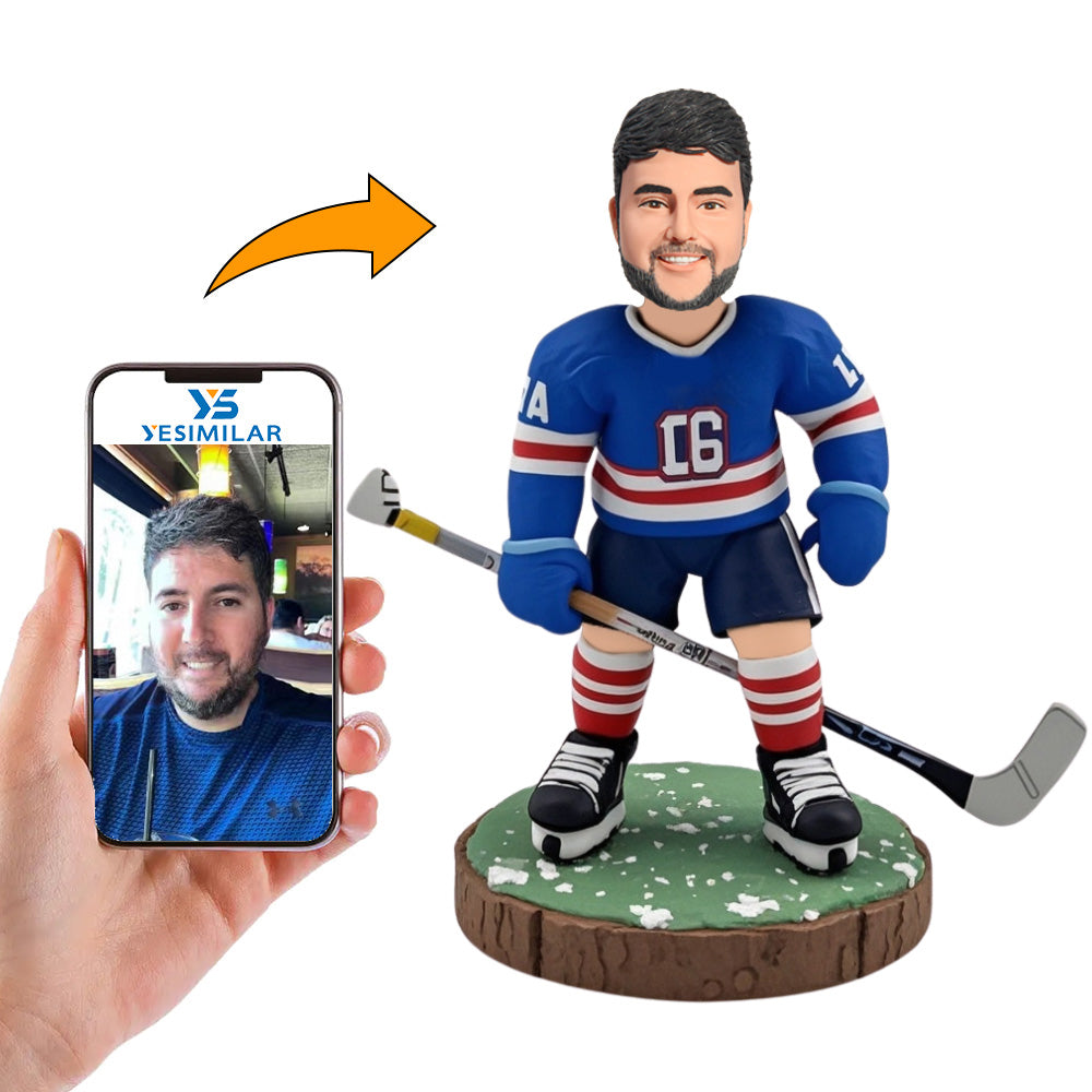 Youth Hockey Male Player Custom Bobbleheads