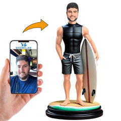 Surfing Snthusiasts Custom Bobbleheads Personalized Figure