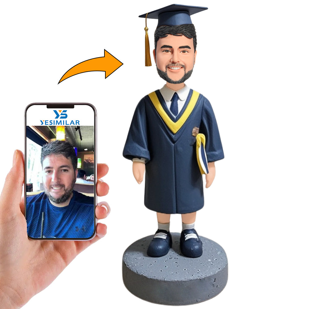 Happy Graduation Boy Custom Bobbleheads