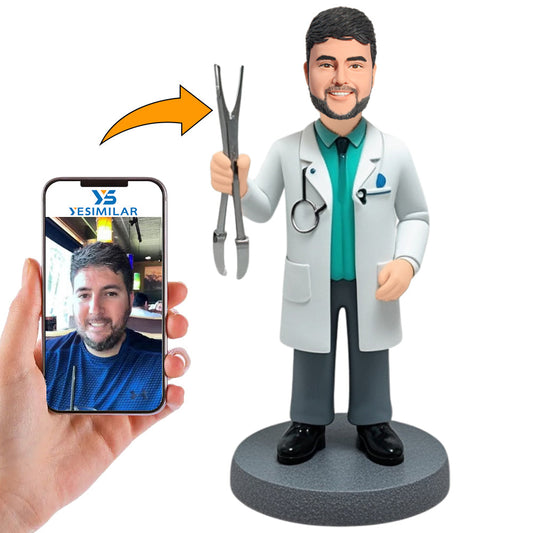 Doctor Physician Custom Bobbleheads Personalized Doll