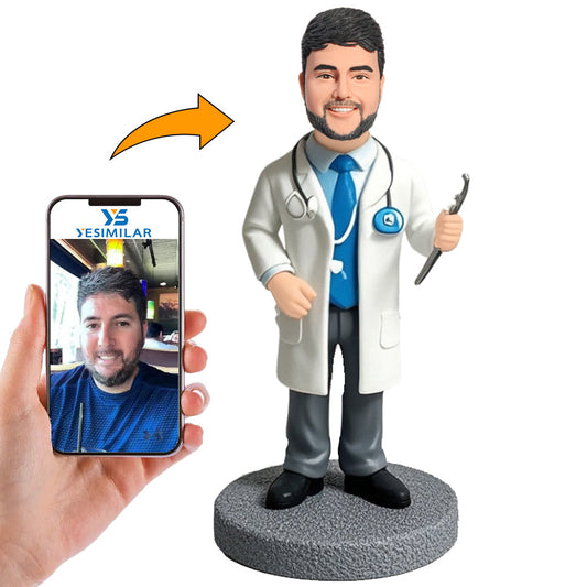 Male Doctor Physician Custom Bobbleheads Personalized Gifts