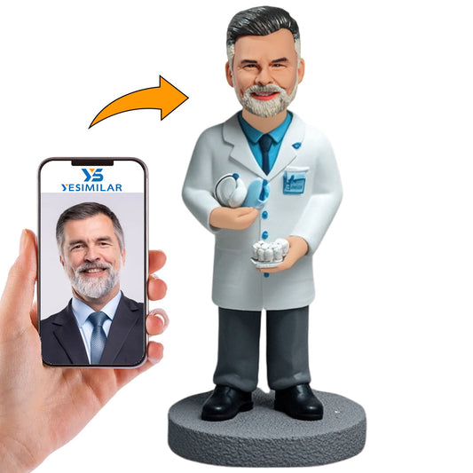 Dentist Holding Tools Custom Bobbleheads Gifts for Doctor