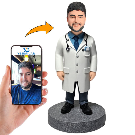 Male Doctor Chief Physician Custom Bobbleheads