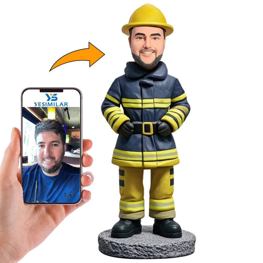 Fireman Custom Bobbleheads Personalized Figure
