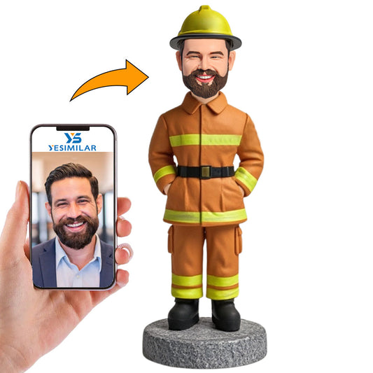 Firefighter Fire Captain Custom Bobbleheads