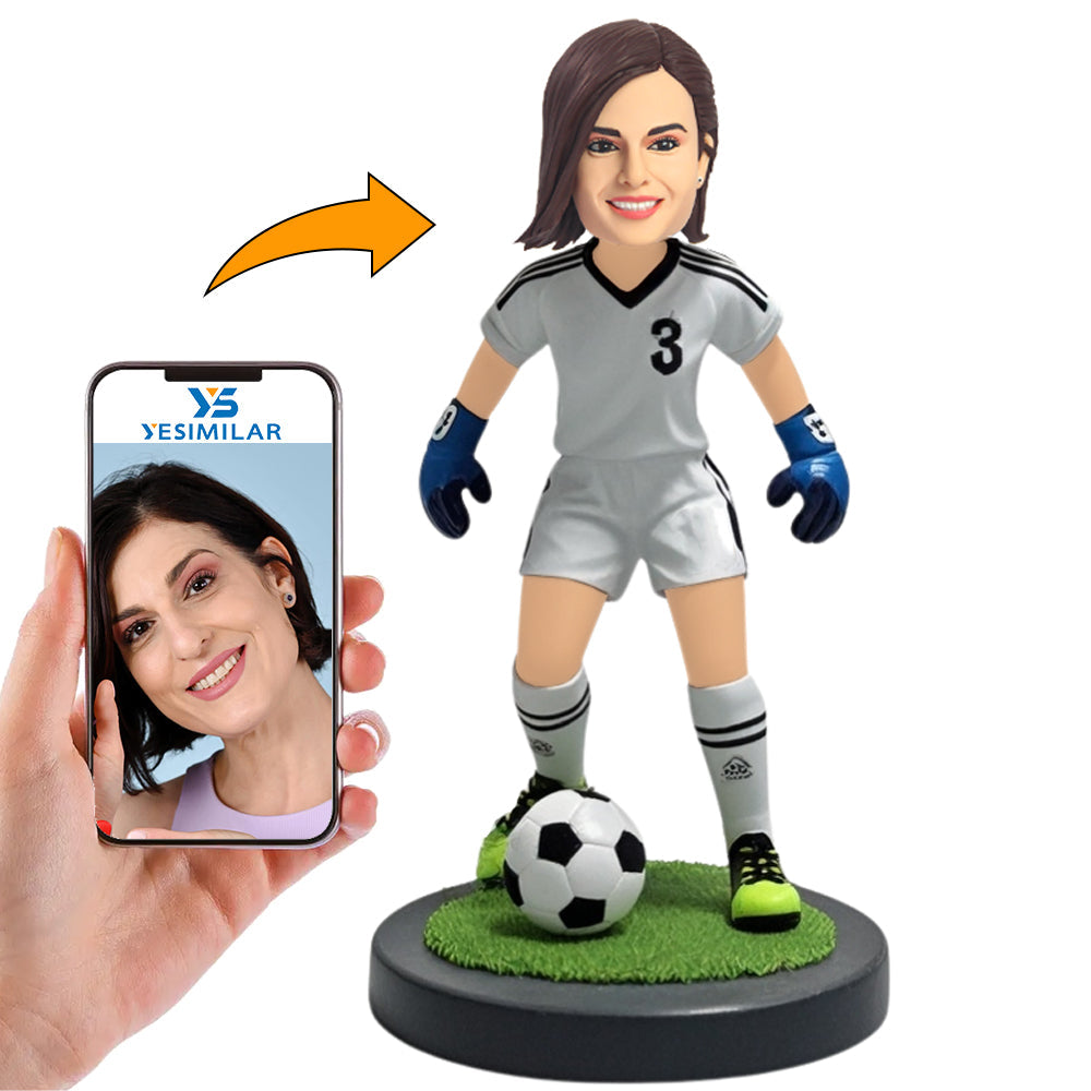 Female Soccer Beautiful Girl Custom Bobbleheads