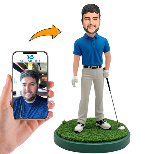 White Pants Golfer Custom Bobbleheads Personalized Gifts