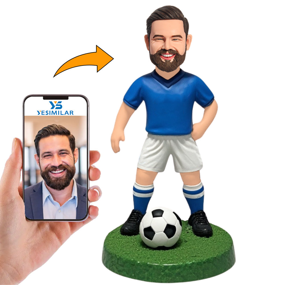 Popular Male Soccer Player Custom Bobbleheads Personalized Doll