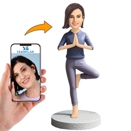 Fitness Yoga Queen Custom Bobbleheads