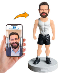 Skinny Fitness Man Custom Bobbleheads