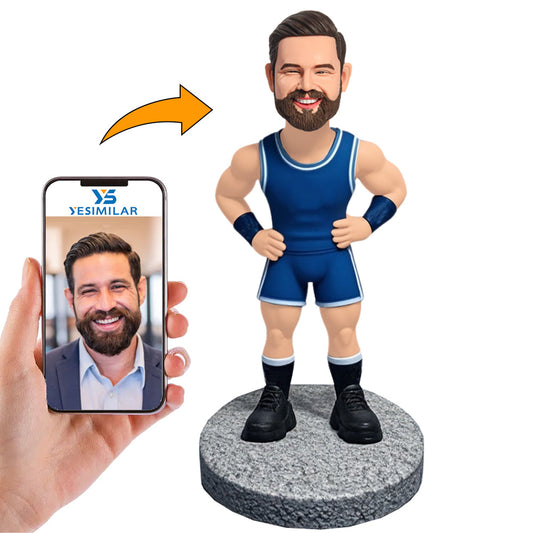 Strong Muscle Man Custom Bobbleheads Personalized Figure