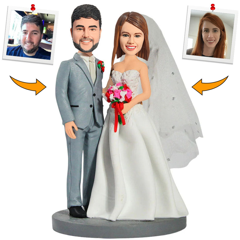 Wedding Couple Custom Bobbleheads Anniversary Gifts