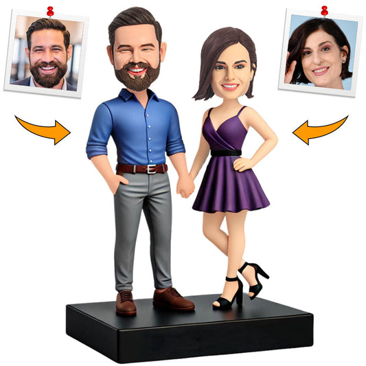 Formal Couple Business Couple Custom Bobbleheads