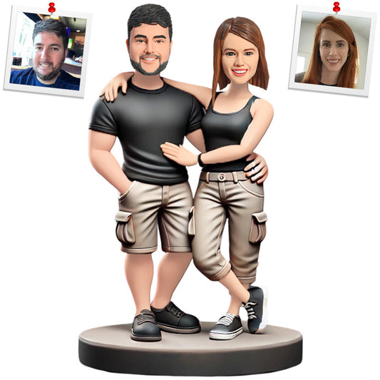 Cool Couple Custom Bobbleheads Personalized Doll