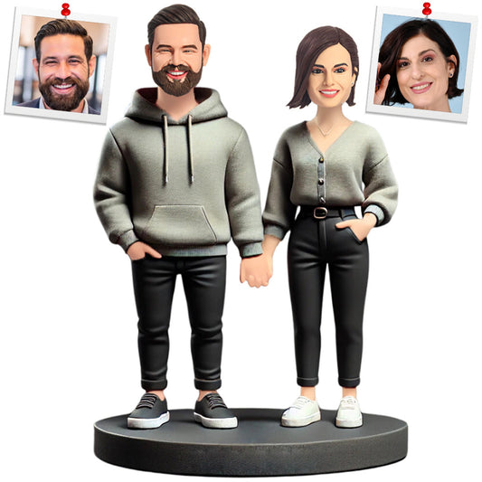 Fashion Modern Couple Custom Bobbleheads Gifts