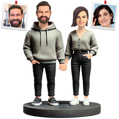 Fashion Modern Couple Custom Bobbleheads Gifts