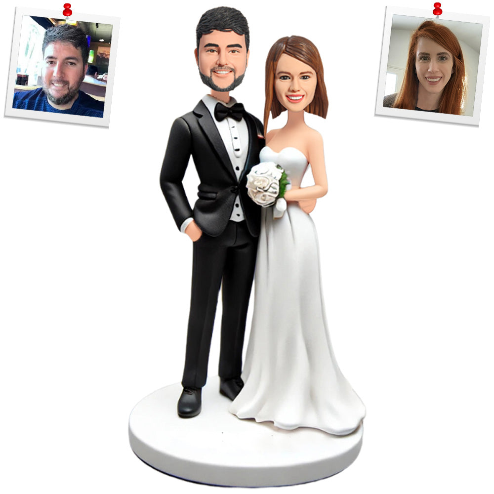 Couple In Wedding Dress Custom Bobbleheads