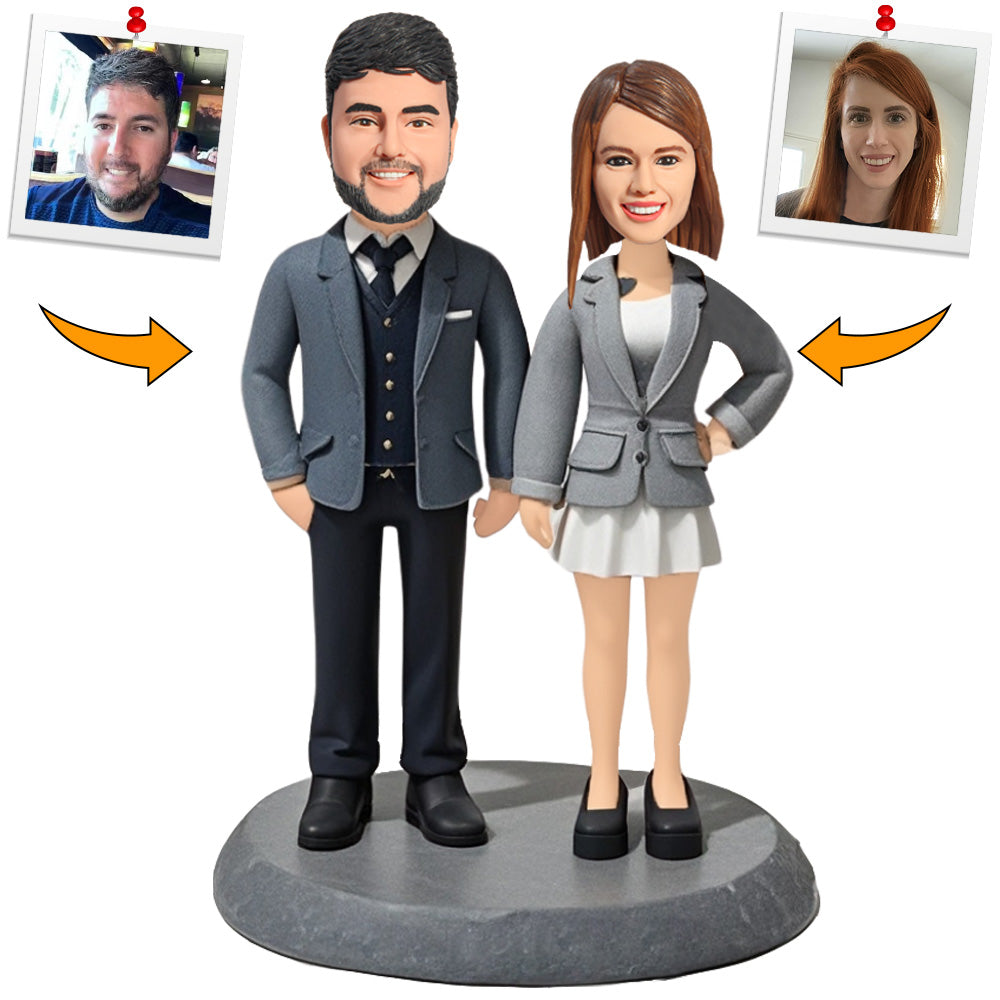 Sweet Moments Couple Custom Bobbleheads Personalized Gifts