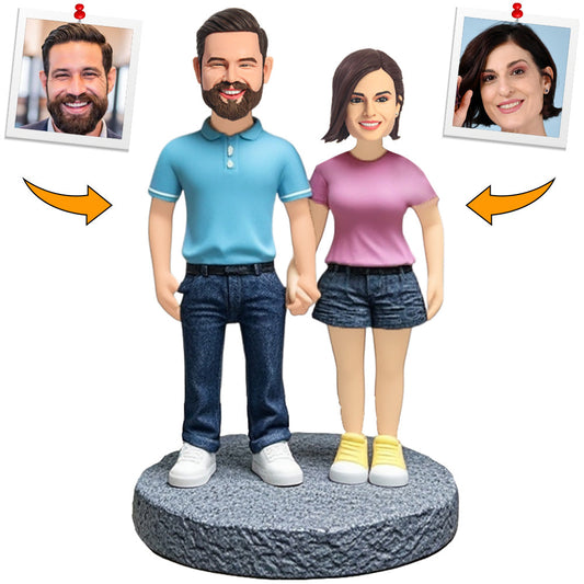 Together Always Couple Custom Bobbleheads