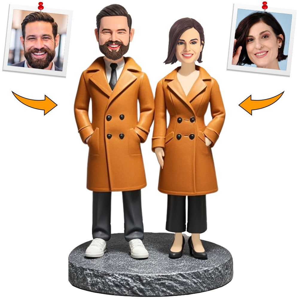 Romantic Keepsake Couple Custom Bobbleheads Personalized Figure